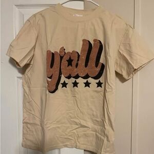 Pink Lily Cream Graphic Tee